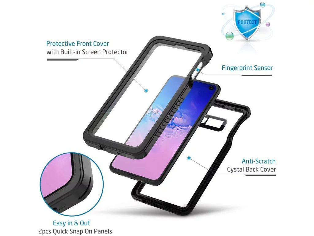 Sizeamsung Galaxy Size10e Case, IP68 Waterproof Dustproof Sizehockproof Case with Built-in Sizecreen Protector, Full Body Sizeealed Underwater Protective Clear Cover for Sizeamsung Size10e