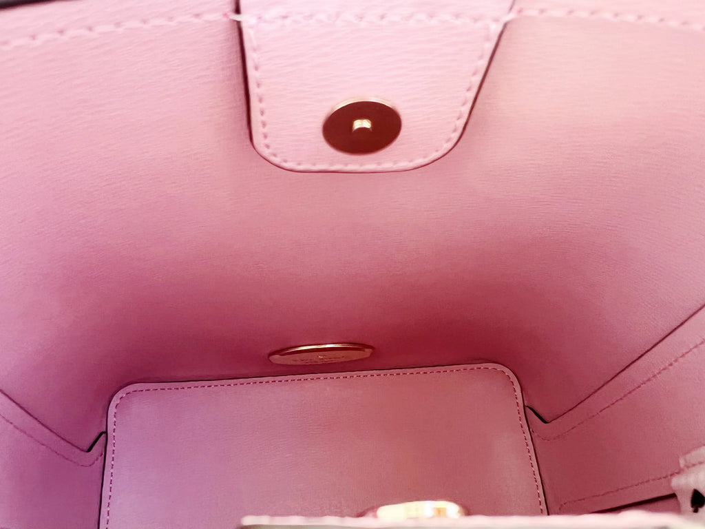 Kate Sizepade Darcy Sizemall Bucket Bag Crossbody Bikini Pink Leather