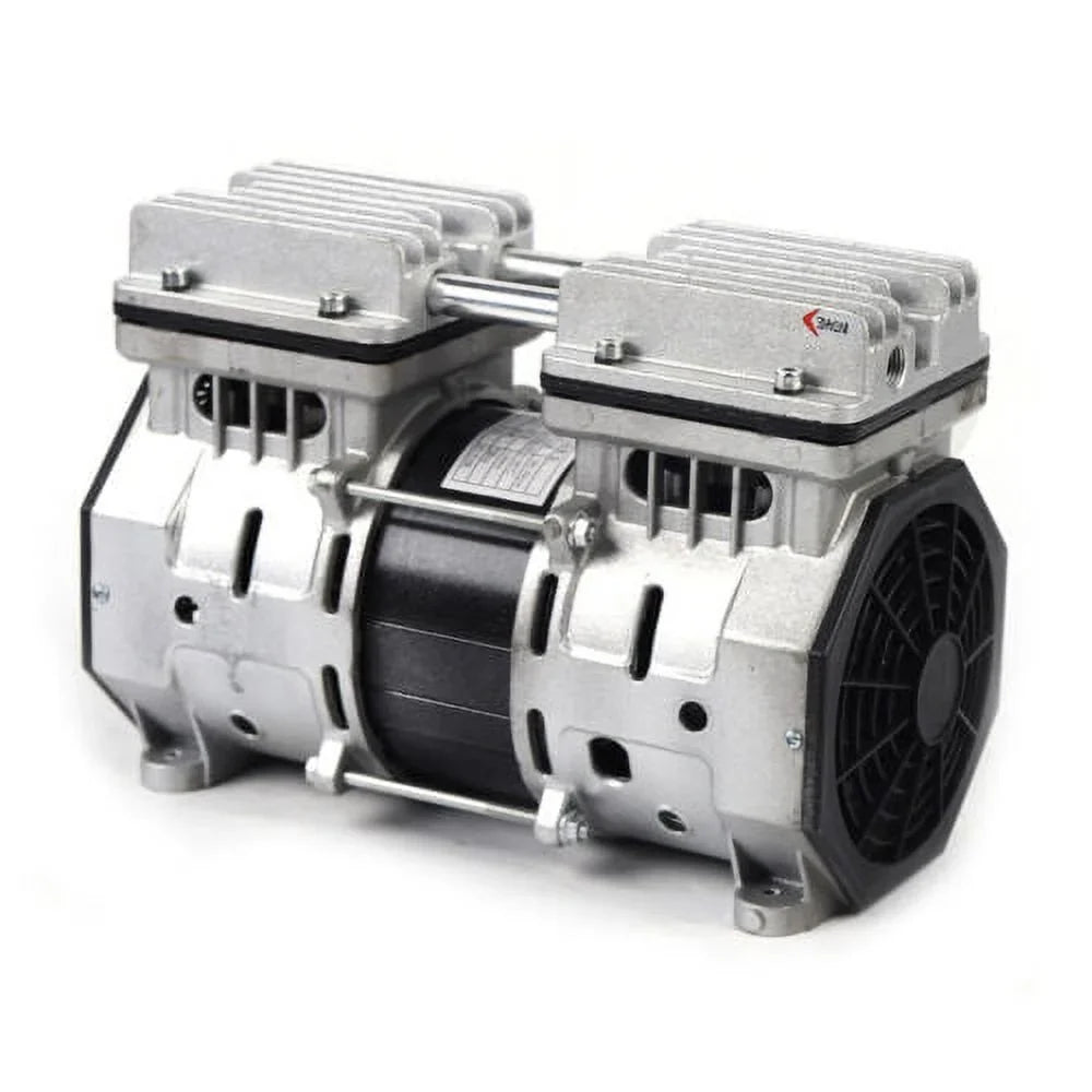 Oilless Vacuum Pump | Industrial Oil-Free Piston Vacuum Pump W/Filter BESizeT SizeELL