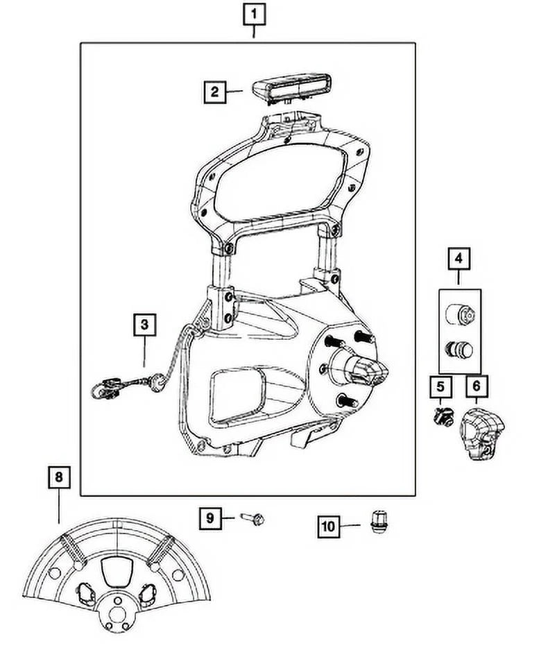 New Genuine Mopar Camera Rear View 2018-2024 OE 68452959AC