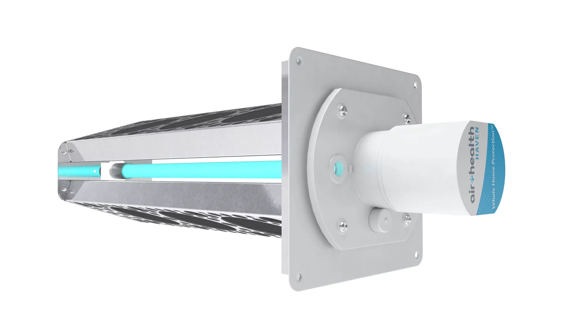 Air Health Haven Plus HVAC Air Purifier Features a Powerful UVC Lamp, PCO, Carbon Filters & Installs in as Little as 15 Min.
