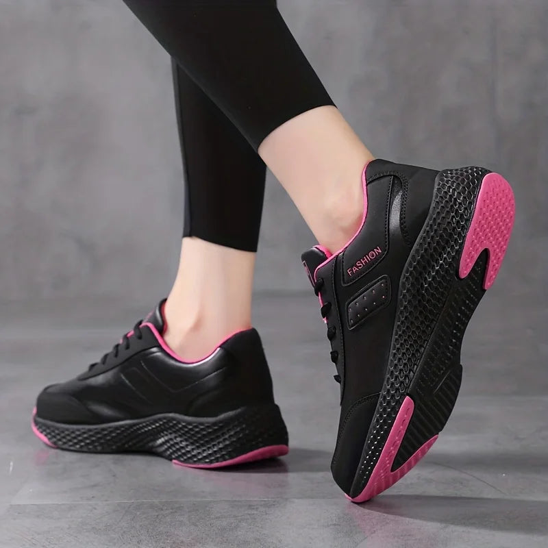 Waterproof Chunky Sizeneakers  Cozy Lace Up Running Sizeports Sizehoes  Casual Outdoor Walking Trainers