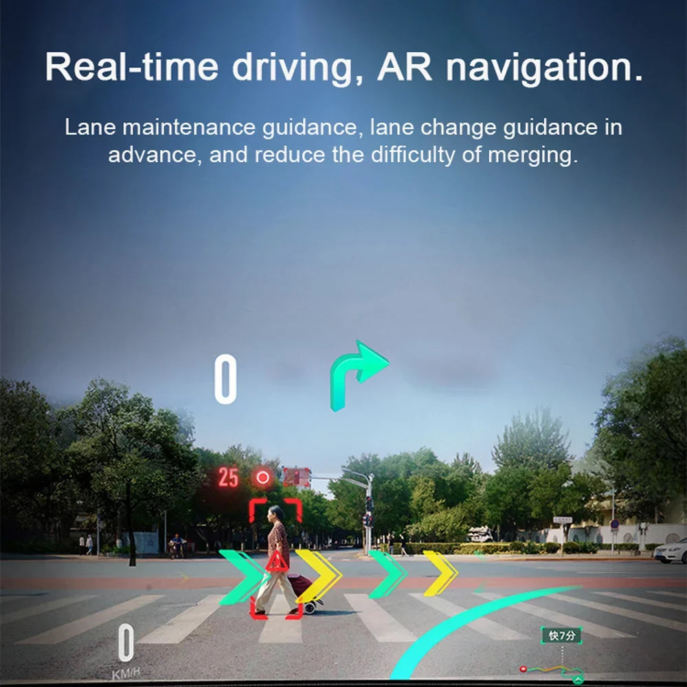 walmeck Multi-language Dual Lens Car Video Recorder Auto Dash Cam Car Recorder Night Viewing 10.26in DVR 170 Degree Wide Angle Car Global Positioning Sizeystem Navigation