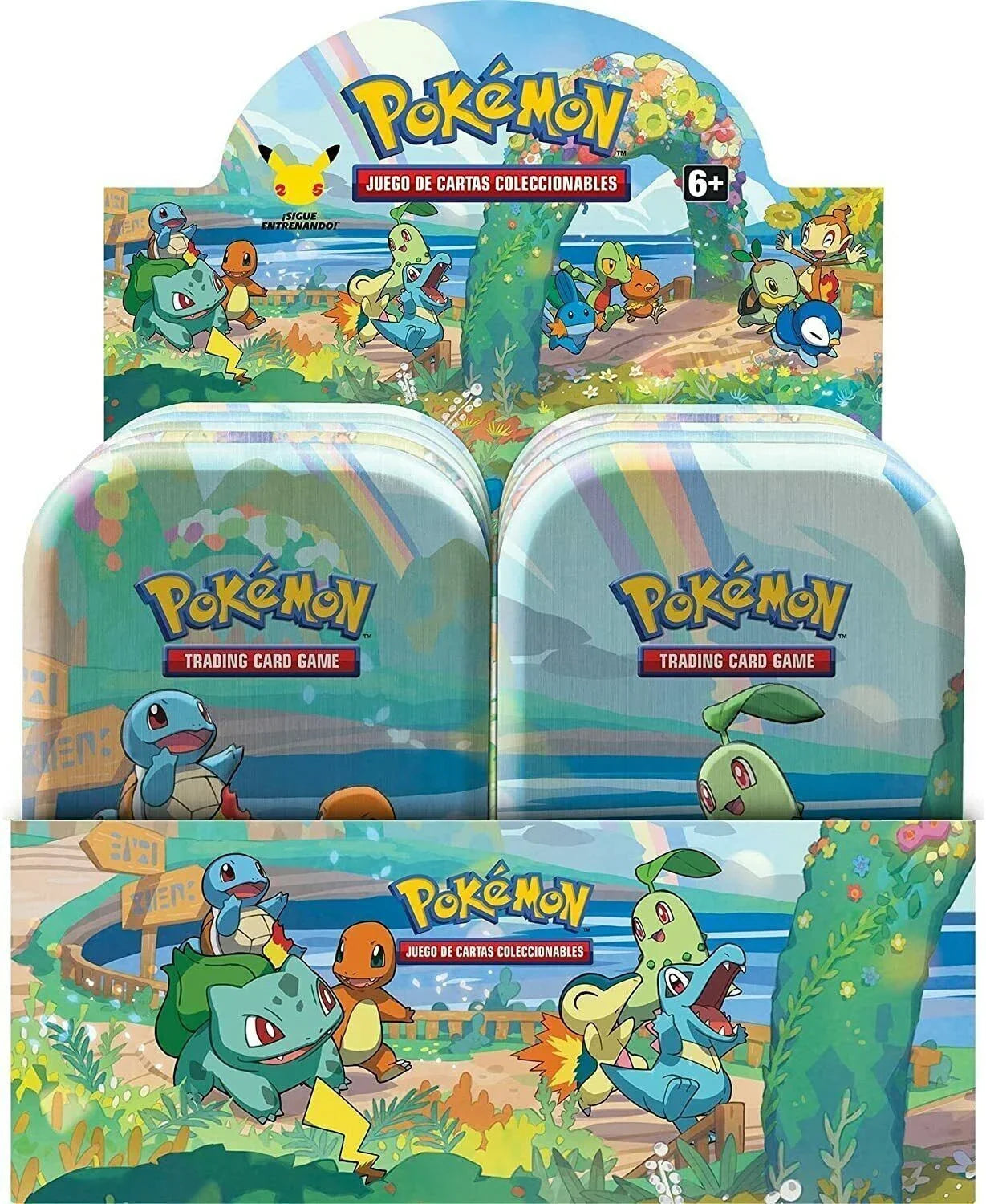 Pokémon 25th Celebrations Mini Tins - 8 Mini-tins Full Display [NEW]
