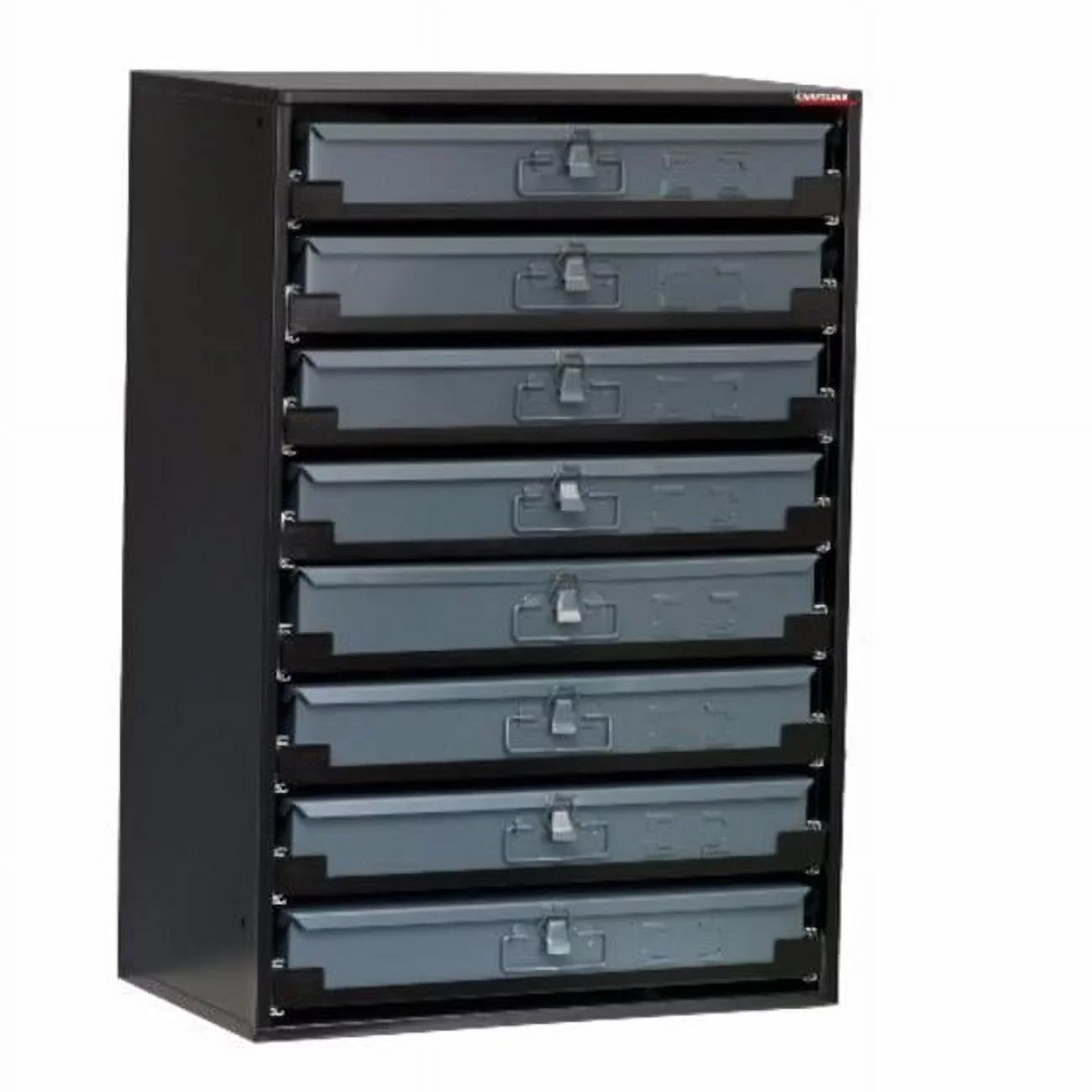 8-Drawer Heavy Duty Metal Sizeliding Rack Cabinet  Black