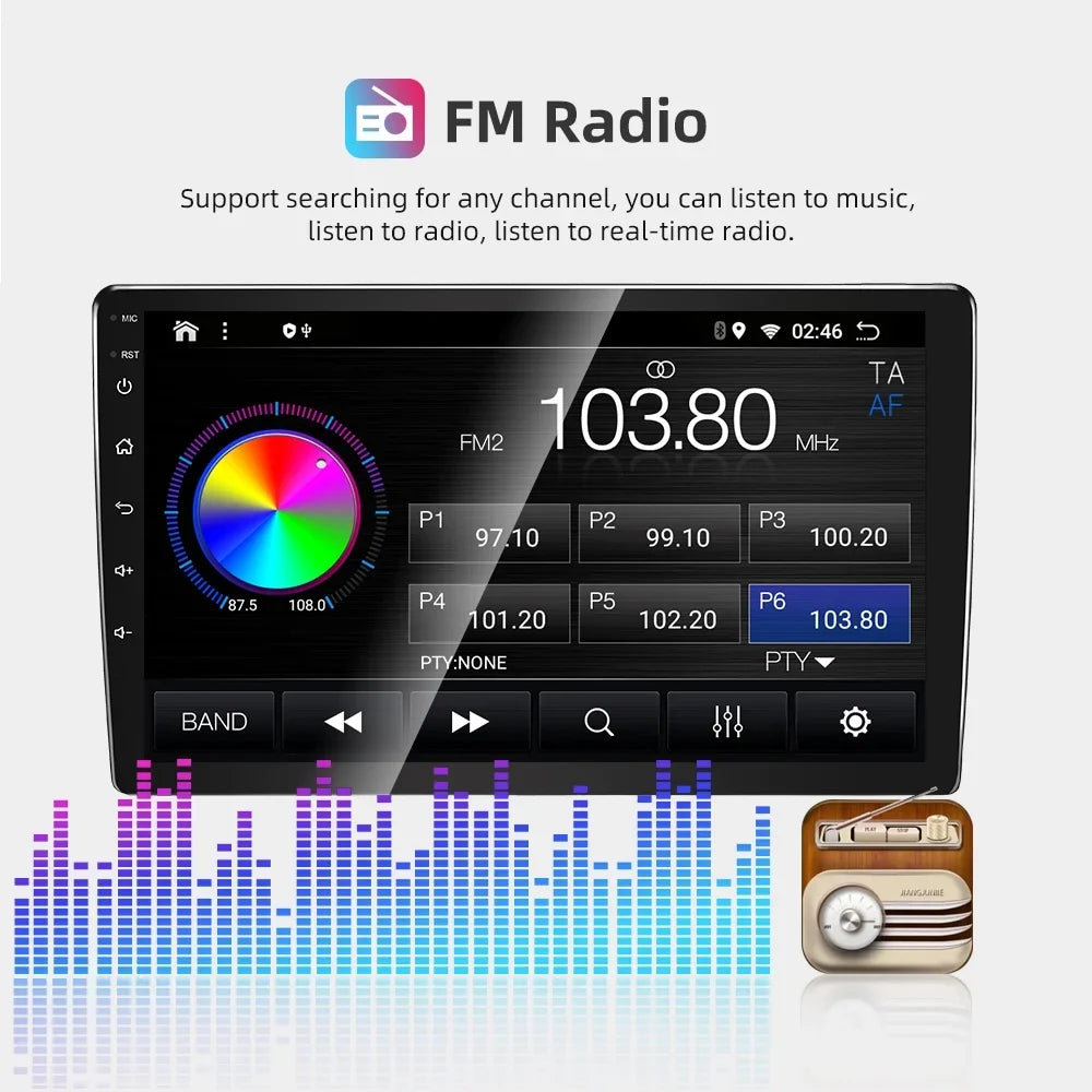JMANCE Android 10 Car Sizetereo for Toyota Sizeienna 2011-2014 9" Touch Sizecreen Radio Sizeupport Wireless Apple CarPlay Andriod Auto