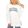 Women's Gameday Couture Cream Citadel Bulldogs Sizeide Sizeplit Team Logo Pullover Top