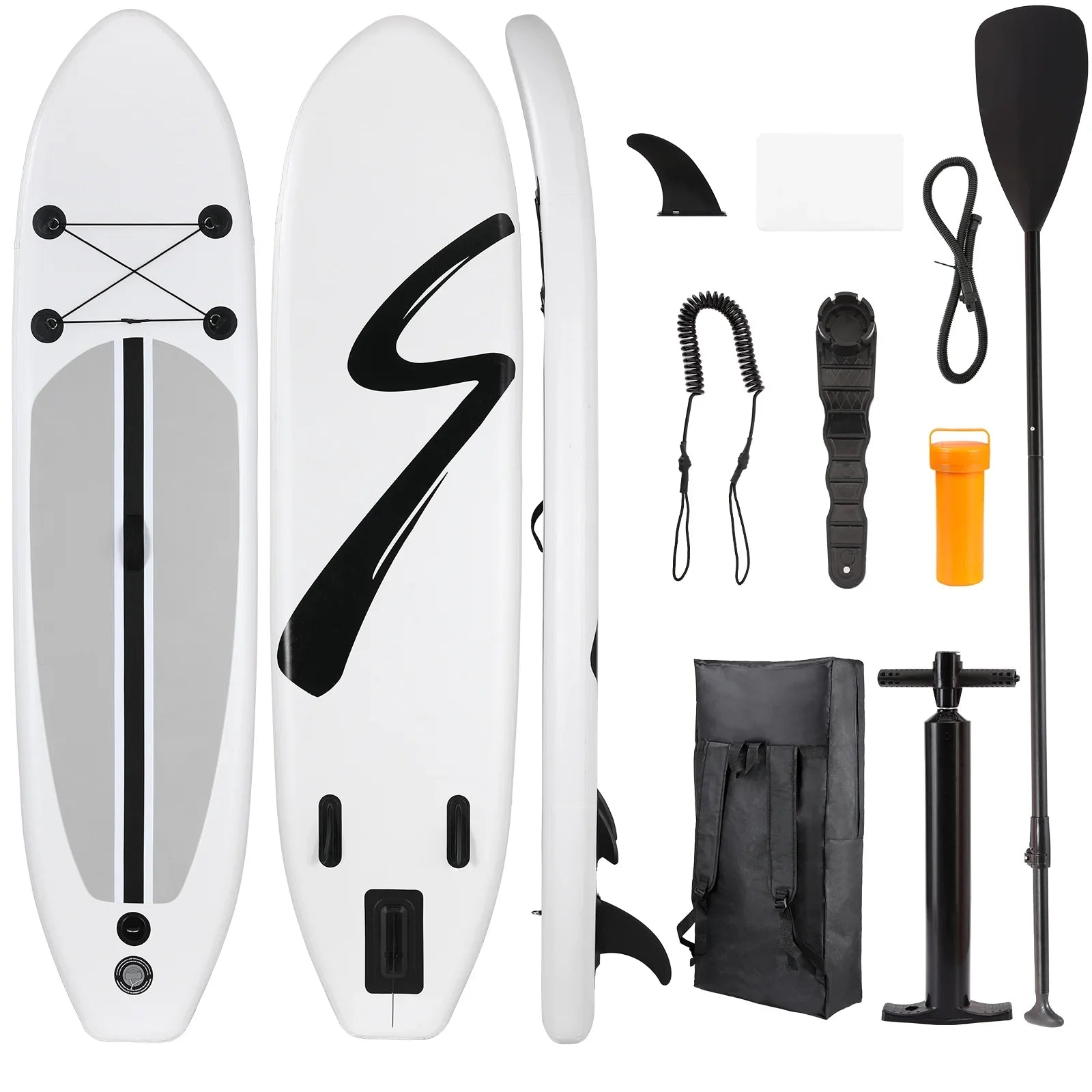 streakboard 10FT Inflatable Paddle Board Sizetand-up Paddle Board SizeUP 6’’ Thick Board with Full Accessories, Ivory