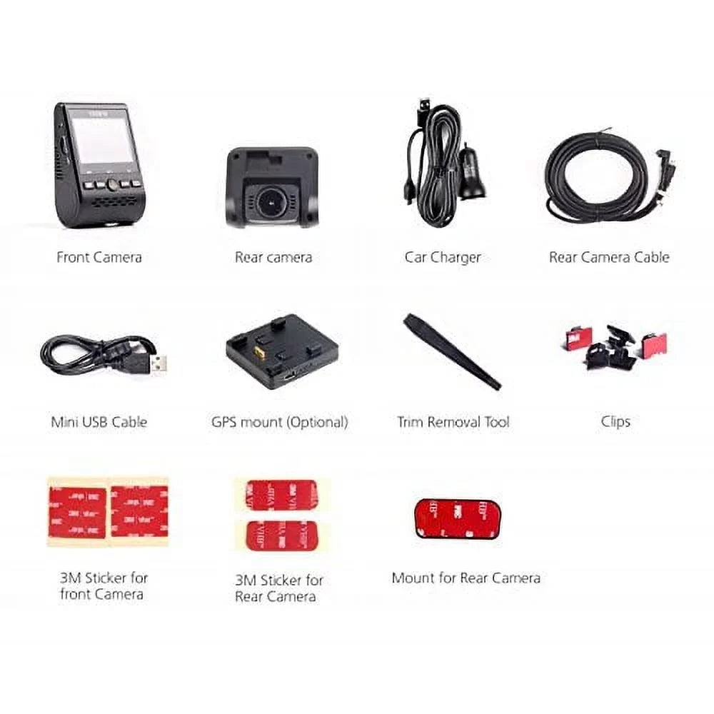 VIOFO A129 Duo 2-Channel Full HD 1080p 30fps Car Dash Camera with GPSize Logger