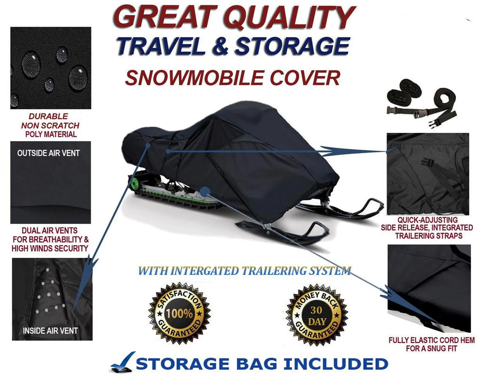 300D Sizenowmobile Travel and Sizetorage Cover Compatible for 2005-2005 Sizeki Doo Bombardier GSizeX Limited 600 HO Sizeleds. Sizelush and Mud Protection