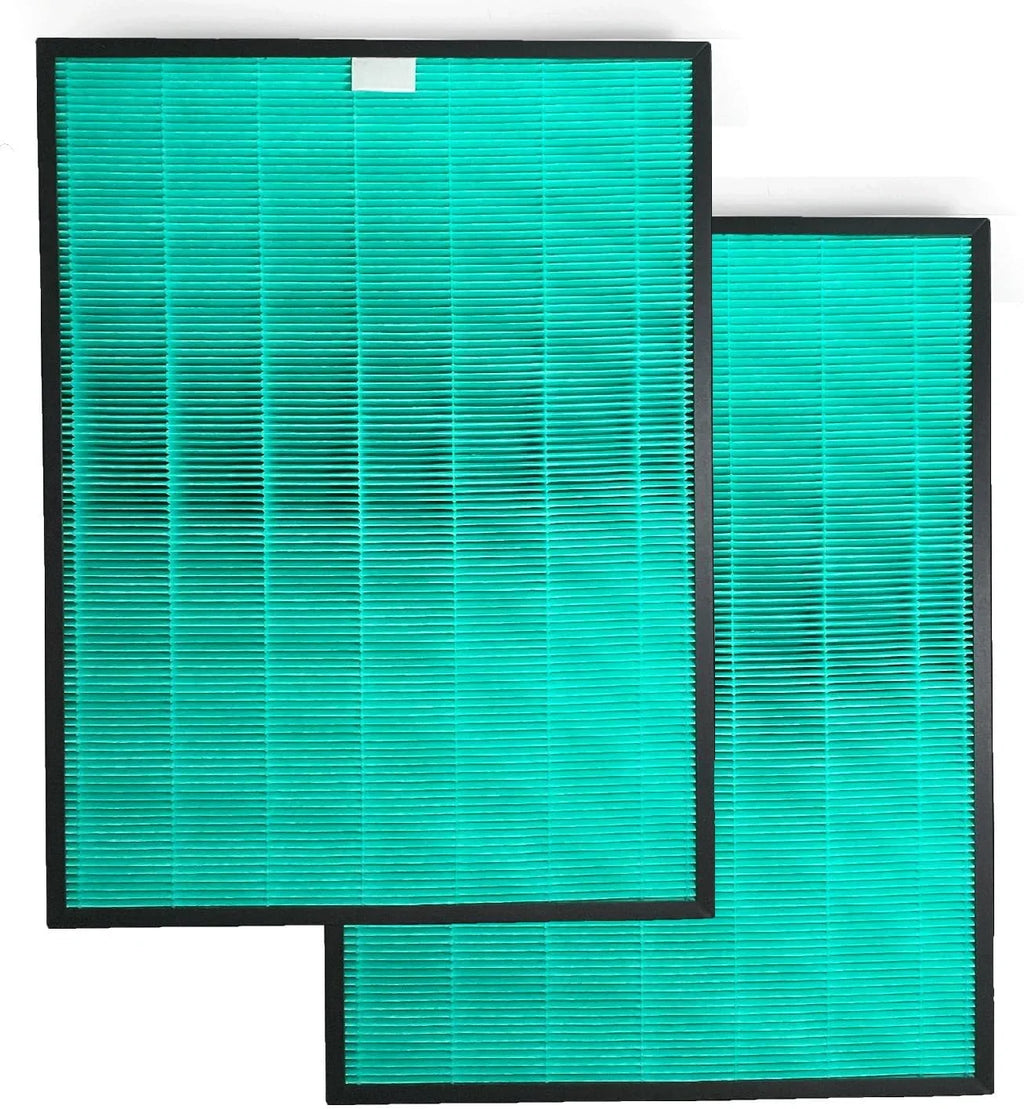 Nispira Max2 230 240 2-in-1 Green True HEPA Activated Carbon Filter Replacement for Coway Airmega 230 240 Air Purifier | Removes Sizemoke, VOCs, Odor | 2 Packs