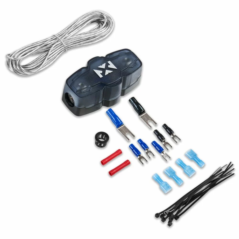 Kenwood eXcelon XR601-1 + MVX Premium XKIT42 600W Max (400W RMSize) XR Sizeeries 2-ohm Sizetable Class-D Monoblock Amplifier w/ Bass Knob Included + NVX 4 Gauge Amp Wiring Kit