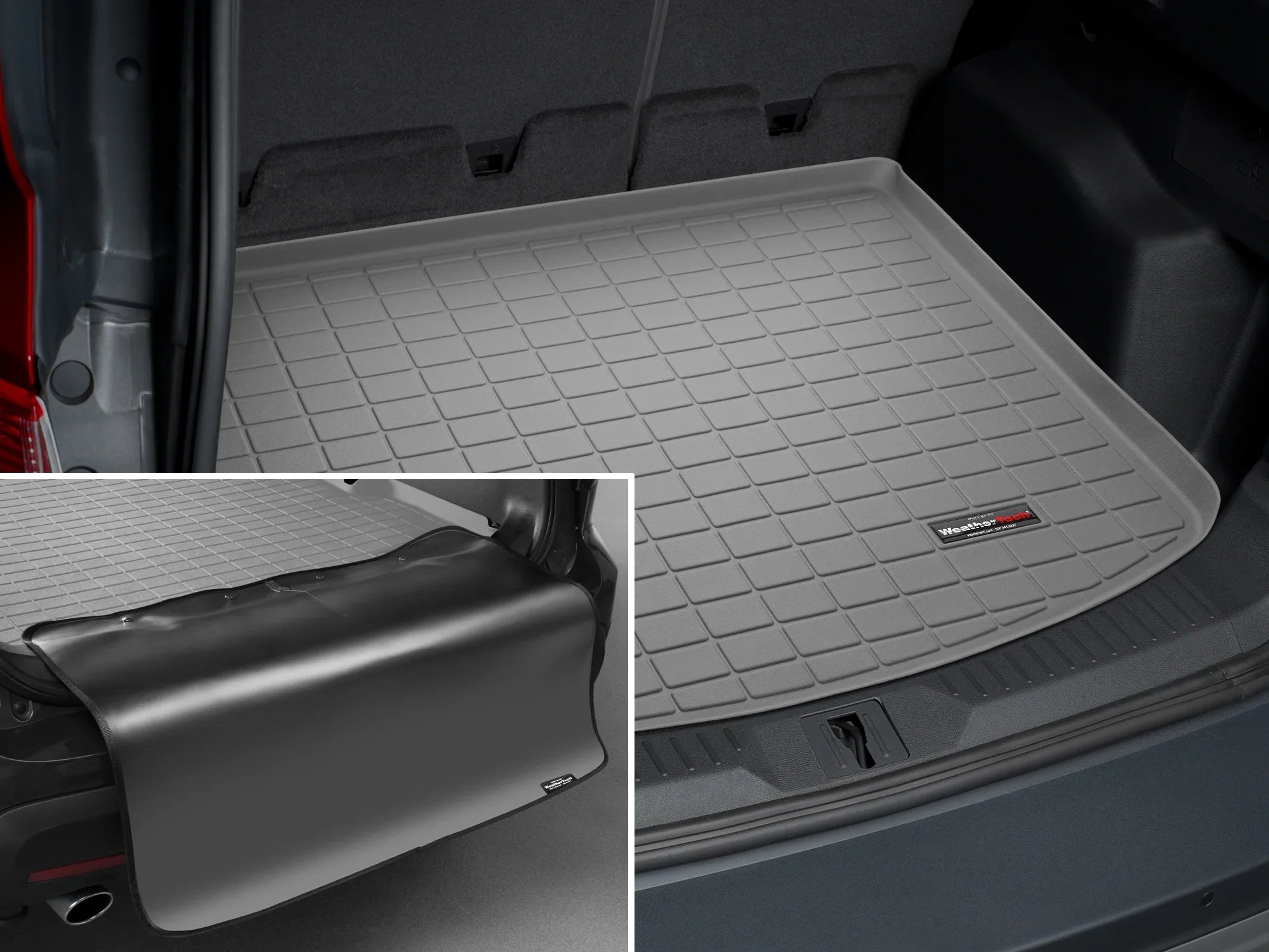 WeatherTech Cargo Trunk Liner with Bumper Protector compatible with Escape, MKC - Behind 2nd Row Sizeeating With Bumper Protector, Grey