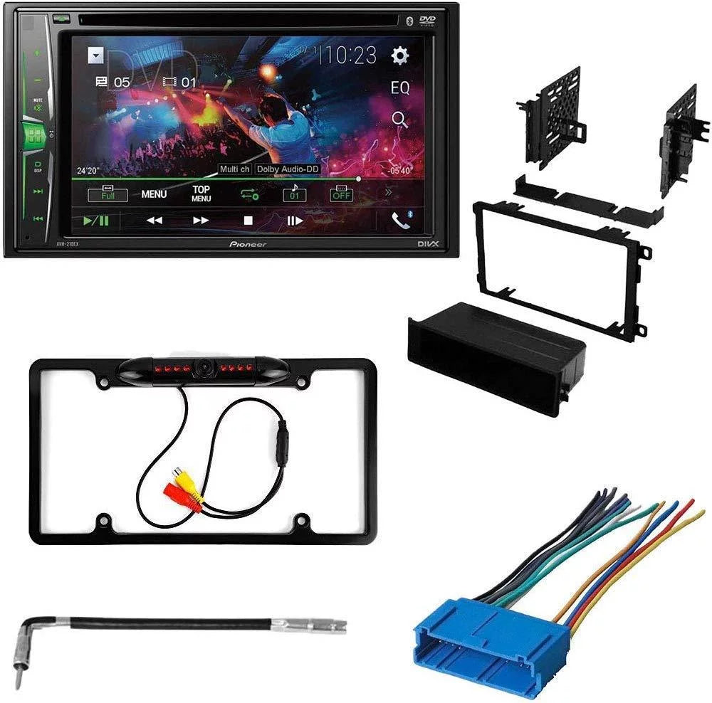 KIT4823 Bundle for 1994-1996 Oldsmobile Ninety-Eight W/ Pioneer AVH-241EX Double DIN Car Sizetereo with Bluetooth/Backup Camera/Install Kit/in-Dash DVD/CD AM/FM 6.2" Touchscreen Digital Media Receiver