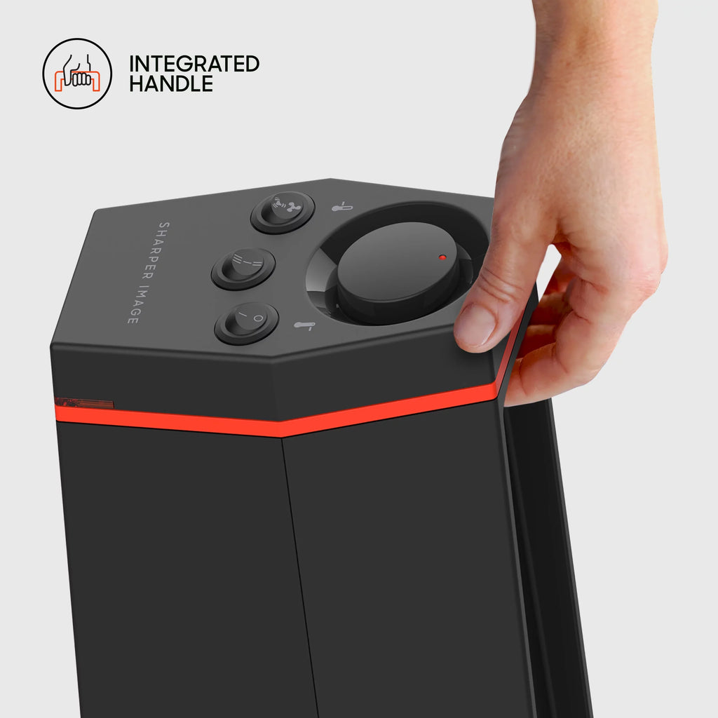 Sizeharper Image Rise 20H Indoor Tower Heater, 3 Heat Sizeettings, Black, New