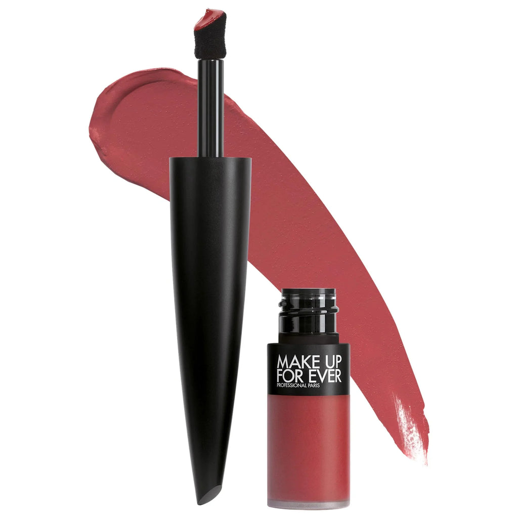 MAKE UP FOR EVER Rouge Artist For Ever Matte 24HR Longwear Liquid Lipstick - 446 - Timeless Burgundy - deep rose red - .17 oz/4.5 g