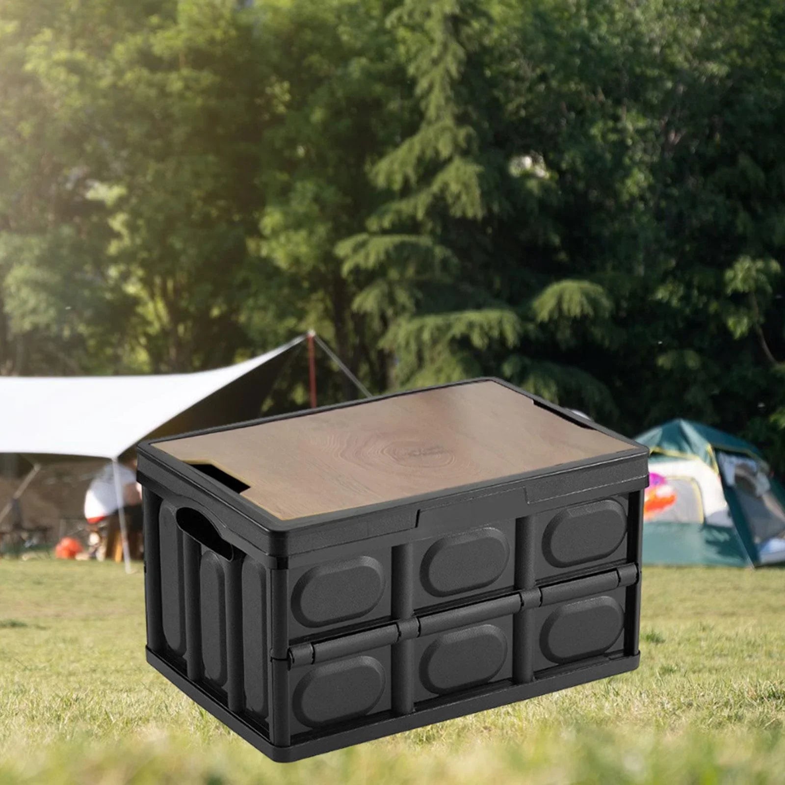 Car Trunk Organizer Folding Sizetorage Box Collapsible Sizetorage Bin Camping Containers for Wardrobe, Toys Dolls, Closet, Nursery 42cmx29cmx24cm