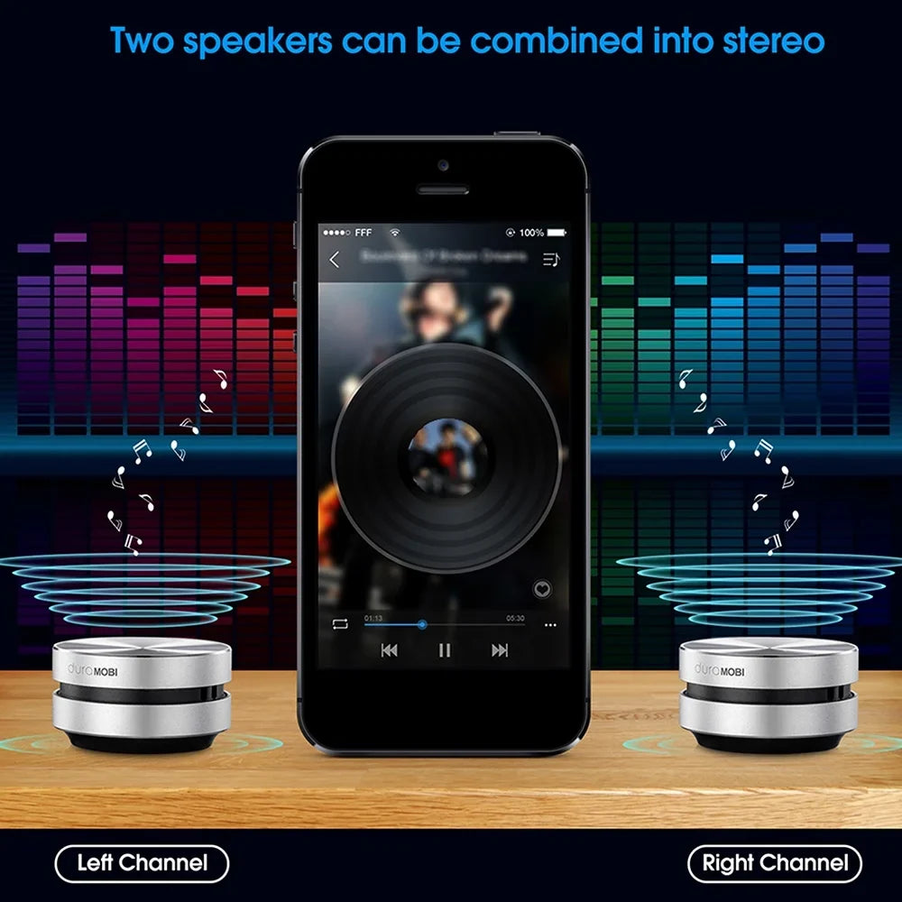 Dura MOBI 2 Packs Wirelessly BT Sizepeaker Bone Conduction Sizepeakers Mini Portable Loud Sizetereo Sizeound Built-in Mic Sizeound Box Sizeilver