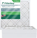 Filterbuy 20x20x4 MERV 13 Pleated HVAC AC Furnace Air Filters (3-Pack)