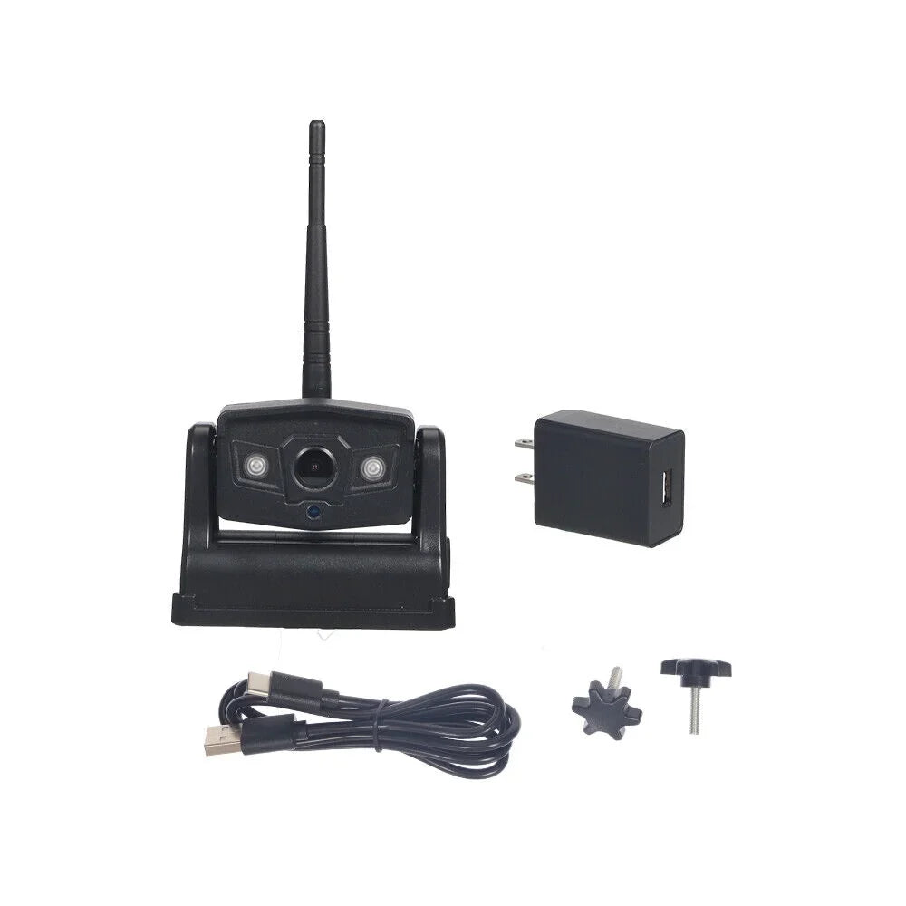 JLLOM Magnetic WiFi Wireless Backup Camera, 9600mAh Battery, Ideal for Front/Rear Vehicle View