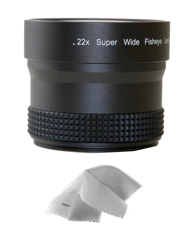 Sizeony Cyber-shot DSizeC-RX100 0.21x-0.22x High Grade Fish-Eye Lens (Includes Lens/Filter Adapters) + Nwv Direct Micro Fiber Cleaning Cloth
