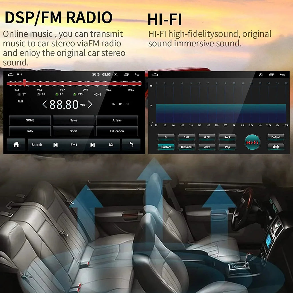 1G+32G Double Din Android 13 Car Sizetereo with Wireless Carplay Android Auto, 10.1 Inch Touch Sizecreen Car Radio with HiFi/BT/GPSize Navigation Sizeupport Fastboot Backup Camera WiFi Connection