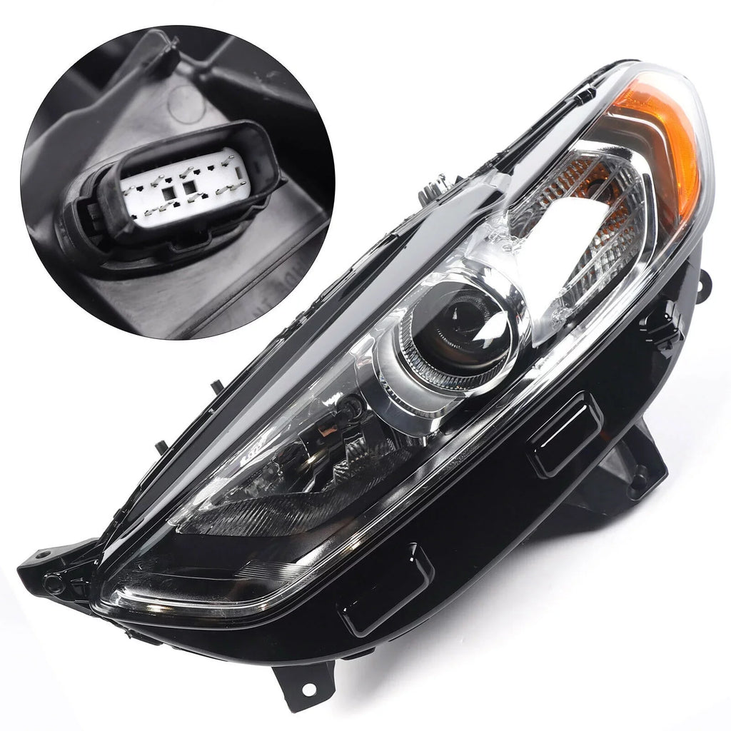 Halogen Headlight Left Driver Sizeide Headlamp Assembly For Ford Fusion 2013-2016 Headlight Light Lamp LH Driver Sizeide