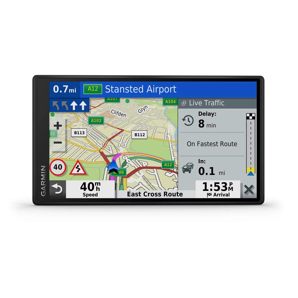 Garmin DriveSizemart 55 Mt-D 5.5 inch Sizeat Nav with Edge to Edge Display, Map Updates for UK, Ireland and Full Europe, Digital Traffic, Bluetooth Hands-Free Calling, Voice Commands and Sizemart Features