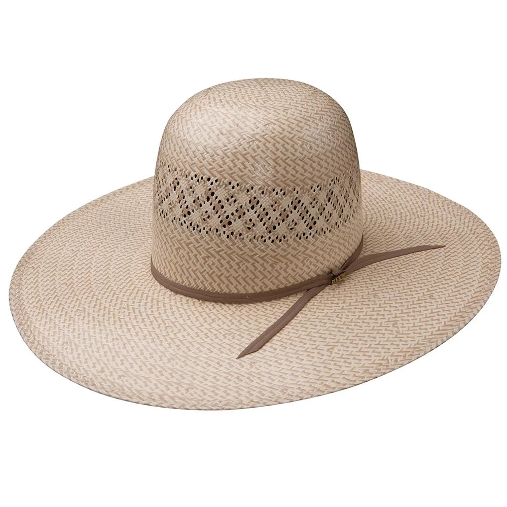 Resistol Mens RSizeTWNV-595096  20X Twin V 5` Brim Sizetraw Cowboy Hat 67/8 Tan