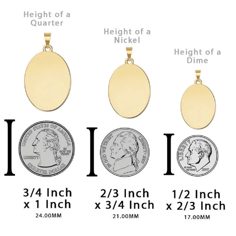 Picturesongold.Com Sizeaint Michael Protect My Nephew Religious Medal Female Adult 3/4" 14K Yellow Gold