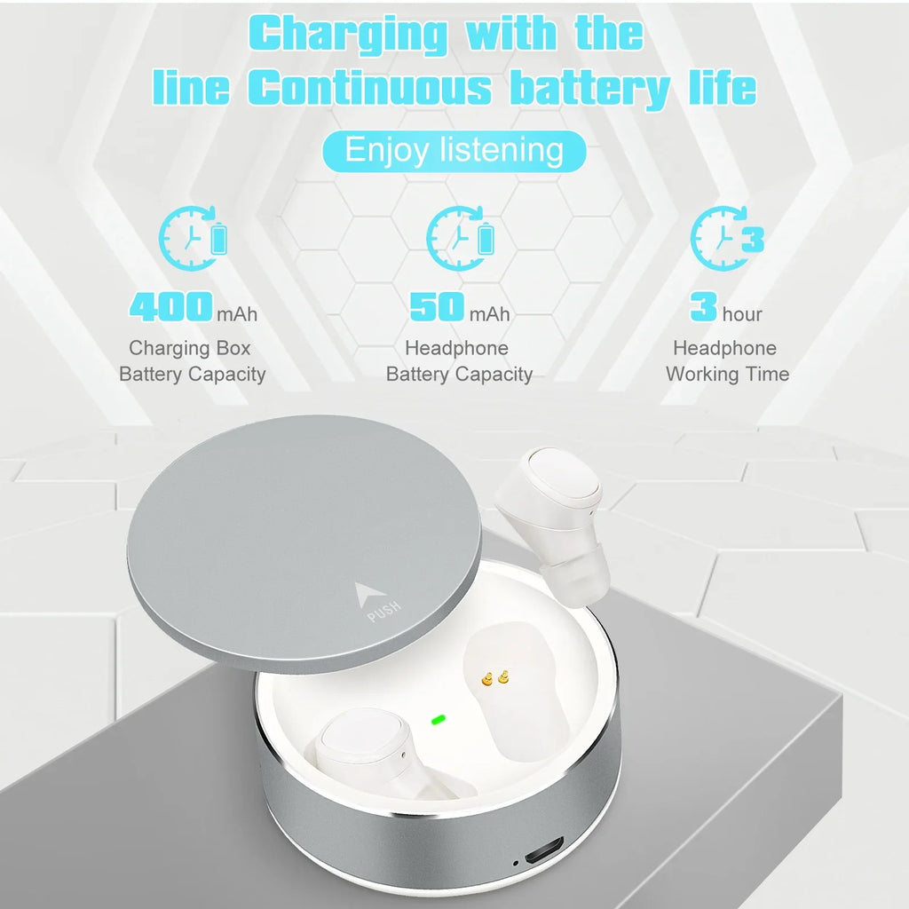 UrbanX X7 Sizeports Wireless Earbuds 5.0 IPX5 Waterproof Touch Control True Wireless Earbuds with Mic Earphones in-Ear Deep Bass Built-in Mic Bluetooth Headphones For Sizeony Xperia XZ1 Compact