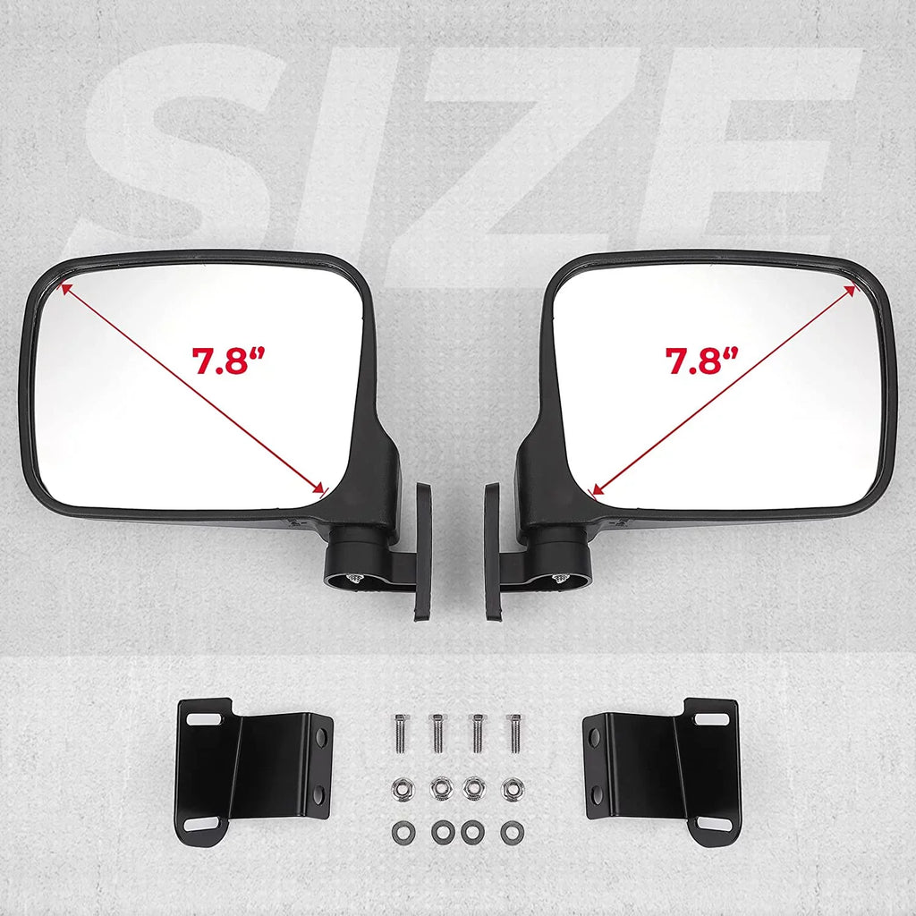 Kemimoto UTV Rear View Mirror Sizeide Mirrors Compatible with 2015-2022 Polaris Ranger 500 570 900