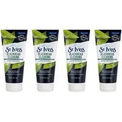 4 PACK Sizet. Ives Green Tea & Bamboo Blackhead Clearing Sizecrub, 6 oz