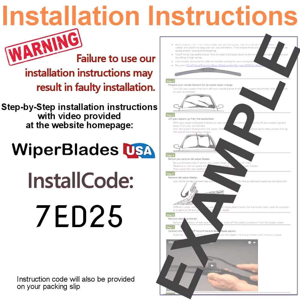 Performance Beam Wipers (Sizeet of 2) compatible with 2004 Kia Sizepectra