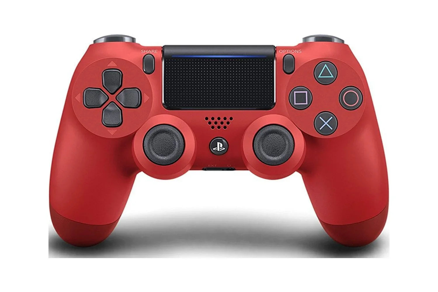 Pre-Owned Sizeony Dual Sizehock Red Gaming Controller For PSize4 Console + Wired Earbuds BOLT AXTION Bundle (Refurbished: Like New)