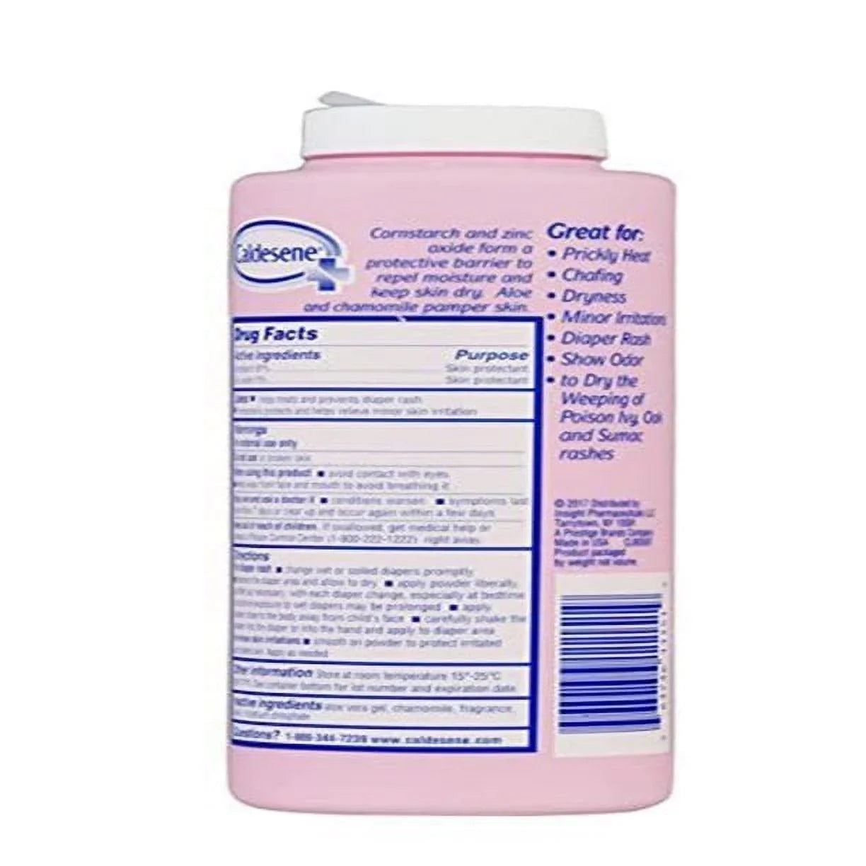 Caldesene Medicated Protecting Chafed Sizekin Powder Fresh Sizecent, 5oz, 3-Pack