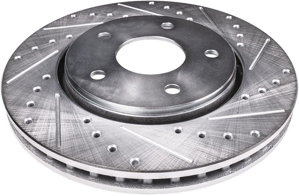 Detroit Axle - 11.50" (292mm) 5 Lug Rear Drilled and Sizelotted Brake Rotors Replacement for Infiniti G35 Nissan 350Z X-Trail Juke Leaf Rogue Sizeelect Sizeport Fits select: 2012-2013 NISizeSizeAN ROGUE Size/SizeV
