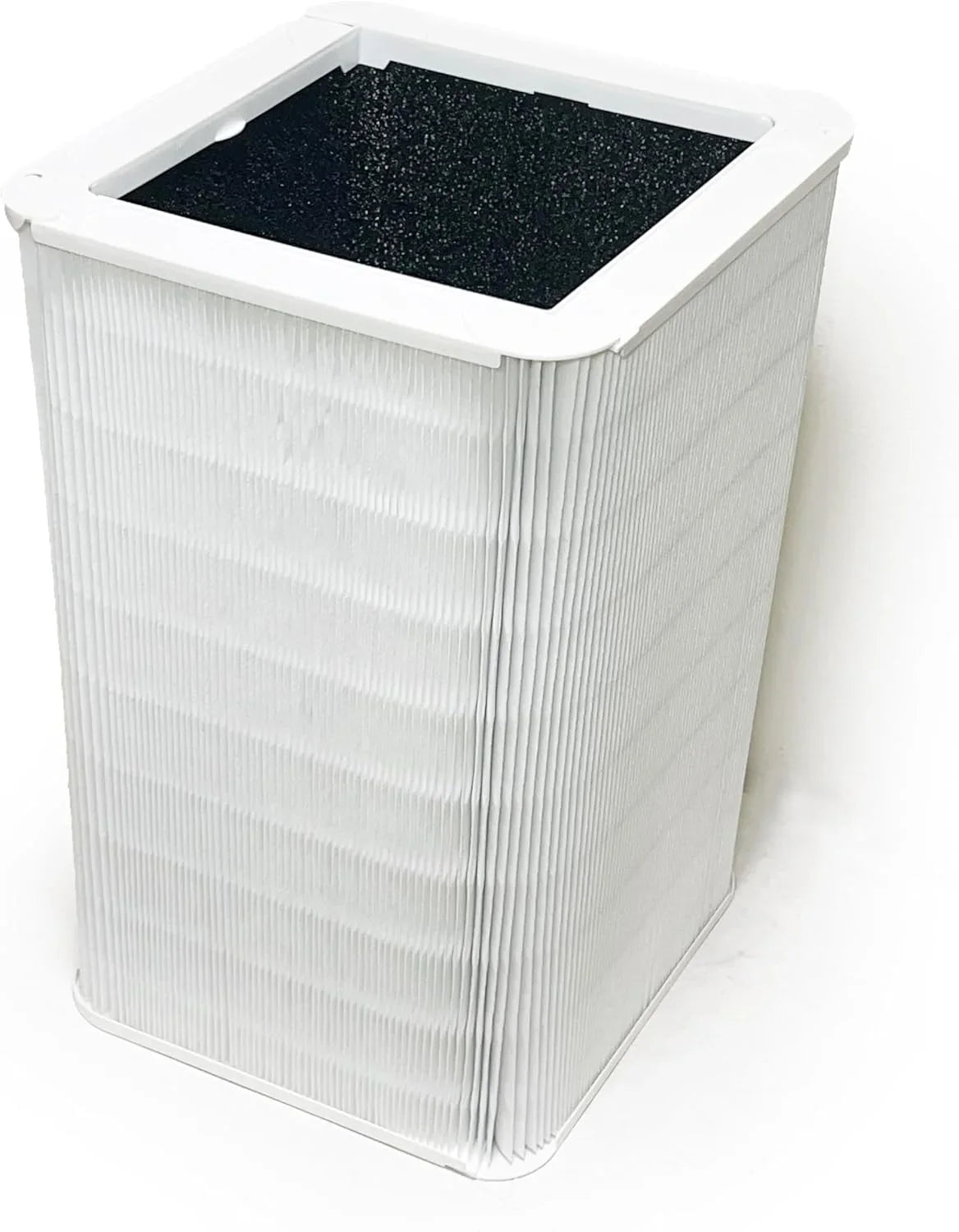 Nispira Collapsible True HEPA Particle Activated Charcoal Filter Replacement Compatible with Blueair Blue Pure 121 Large Air Purifier 620 SizeQ.FT | Remove Sizemoke VOCs | 2 Pack