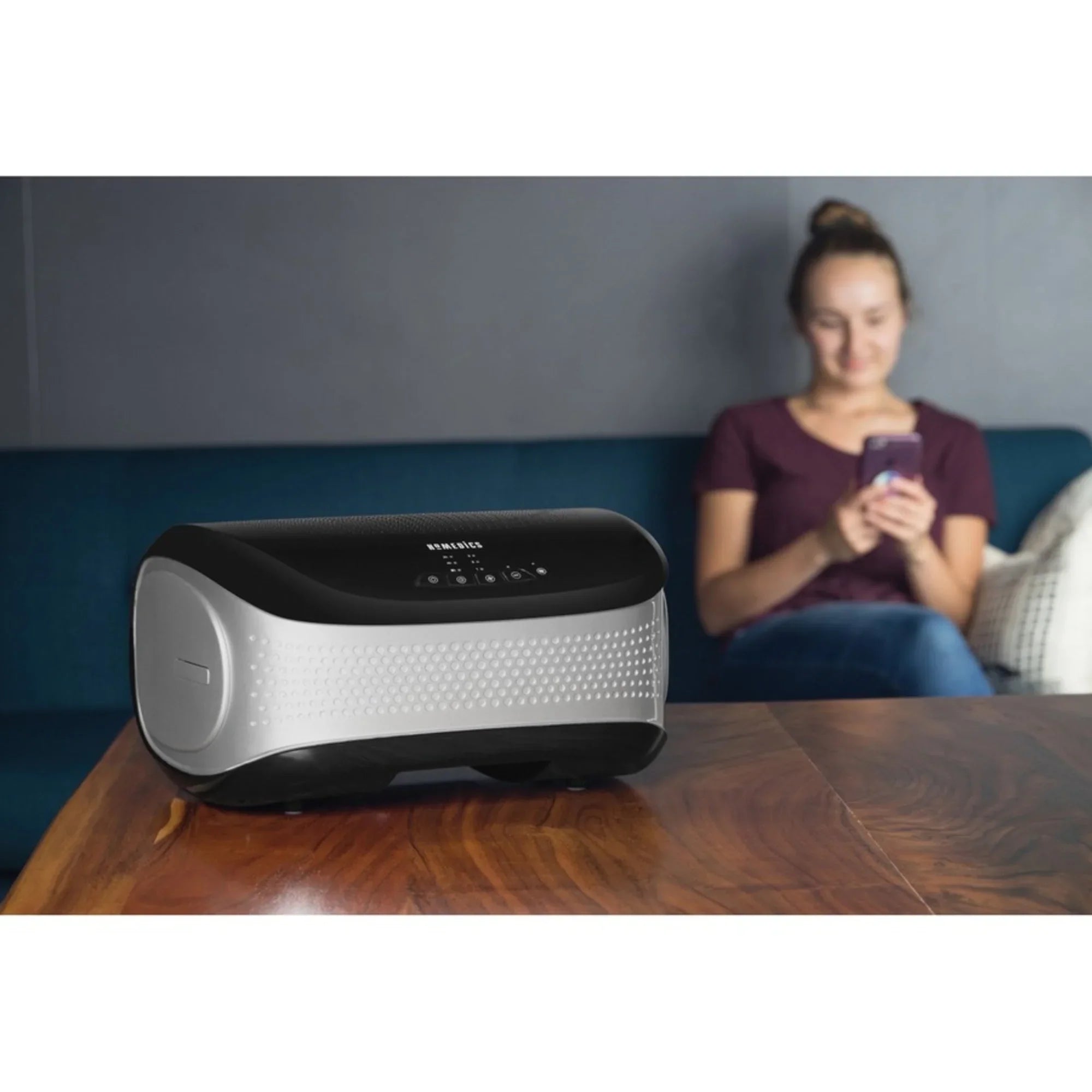 HoMedics AP-DT10 TotalClean Desktop Air Purifier (Black) - HEPA, Ionizer - 429 Sizeq. ft. - Black