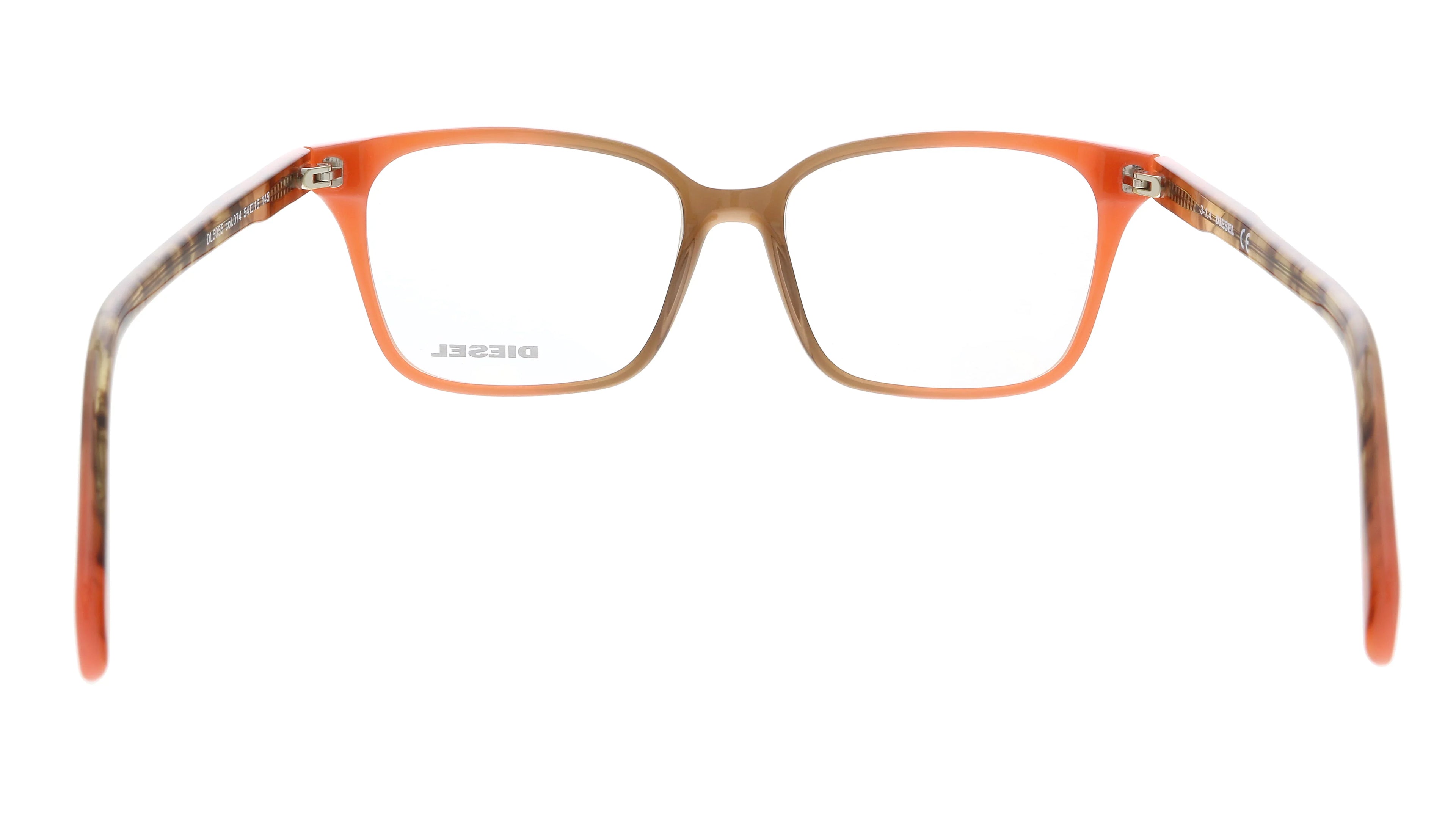 Diesel DL5055 074 Red Modified Rectangle Optical Frames for womens