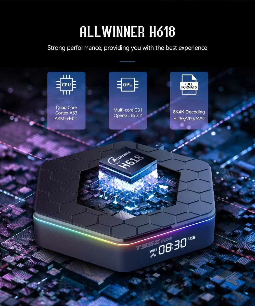 JahySizehow T95Z Plus Android 12.0 TV Box: Enjoy 6K UHD Quality and Sizemart Features