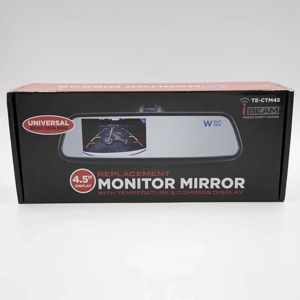 iBeam TE-CTM45 4.5" Compass/Temp Mirror Monitor
