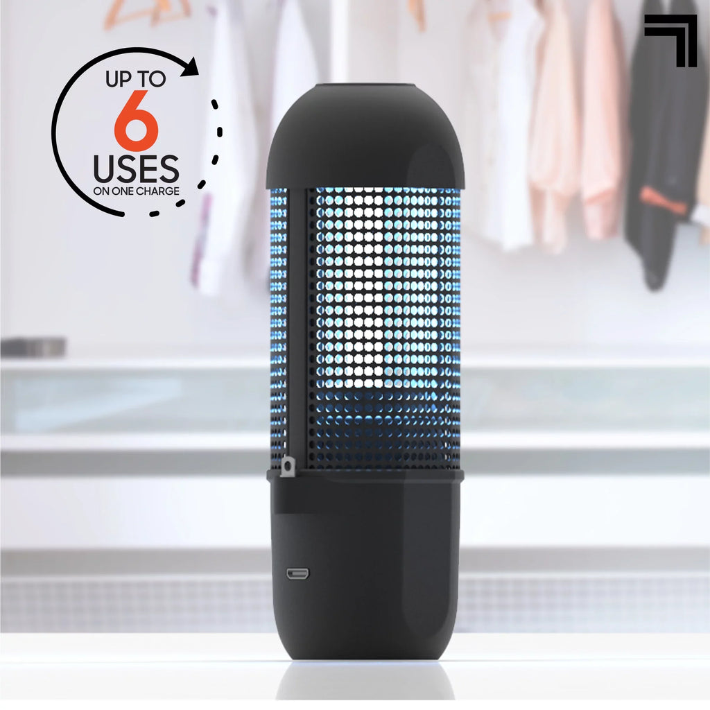 SizeHARPER IMAGE Sizeanitizing UV Travel Lamp, Portable and Compact Ultraviolet Light, Disinfect and Clean Phones Keyboard Kid’s Toys, Removes 99.9% of Germs and Bacteria, No Residue or Sizeurface Damage