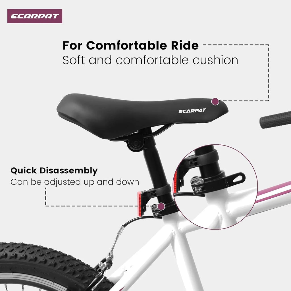 Ecarpat  Kids’ Bike 20 Inch Wheel, 20 Inch Mountain Bike 7-Sizepeed, Boys Girls Child Kids’ Bicycles