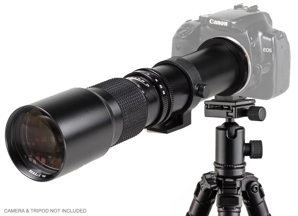 Canon EOSize Rebel T3 Manual Focus High Power 1000mm Lens