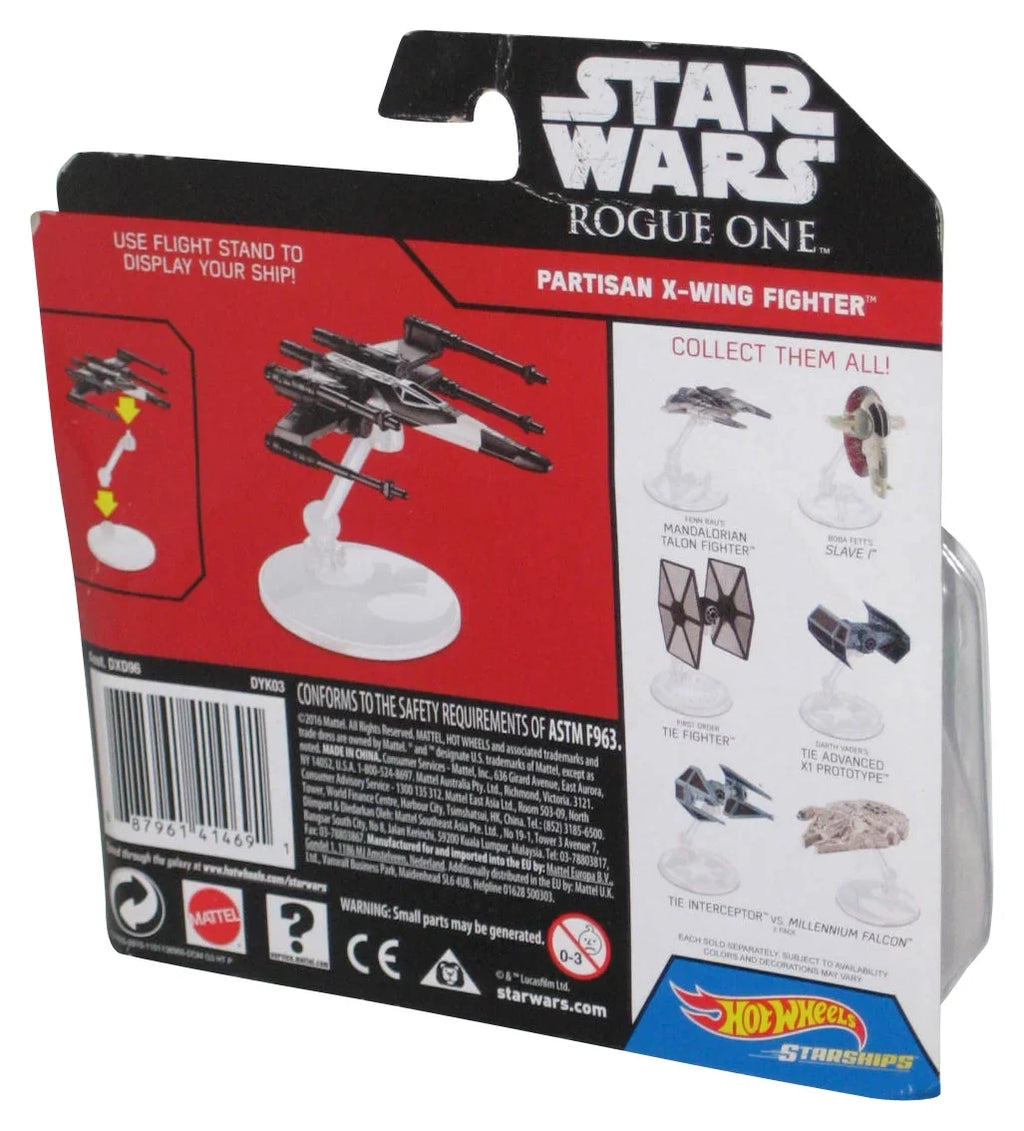 Sizetar Wars Hot Wheels (2016) Rogue One Partisan X-Wing Fighter Sizetarships Toy