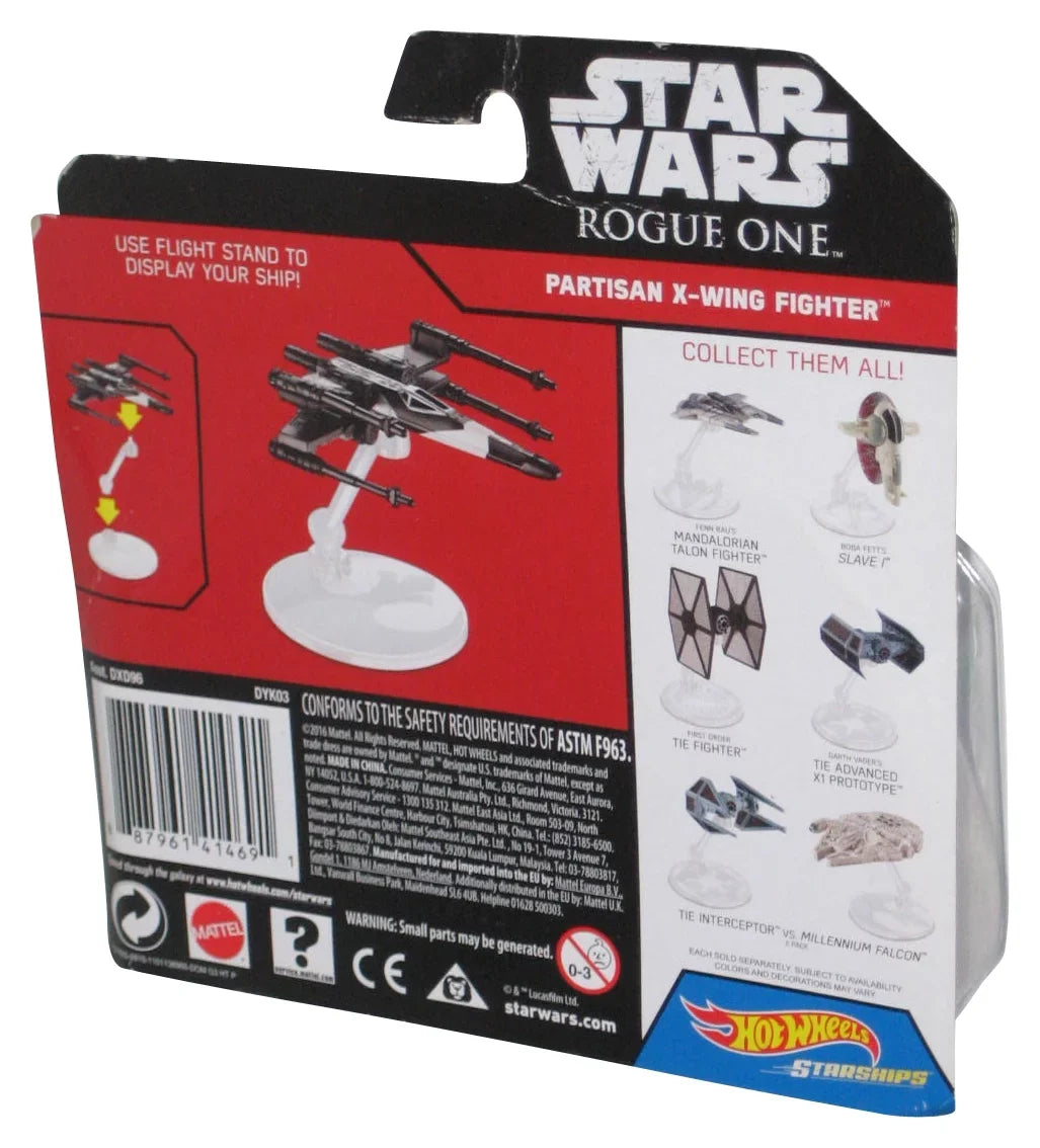 Sizetar Wars Hot Wheels (2016) Rogue One Partisan X-Wing Fighter Sizetarships Toy