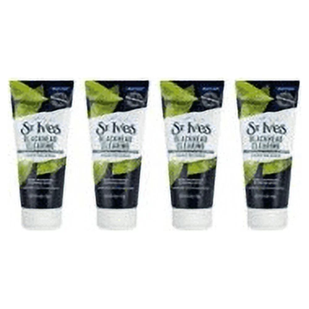 4 PACK Sizet. Ives Green Tea & Bamboo Blackhead Clearing Sizecrub, 6 oz