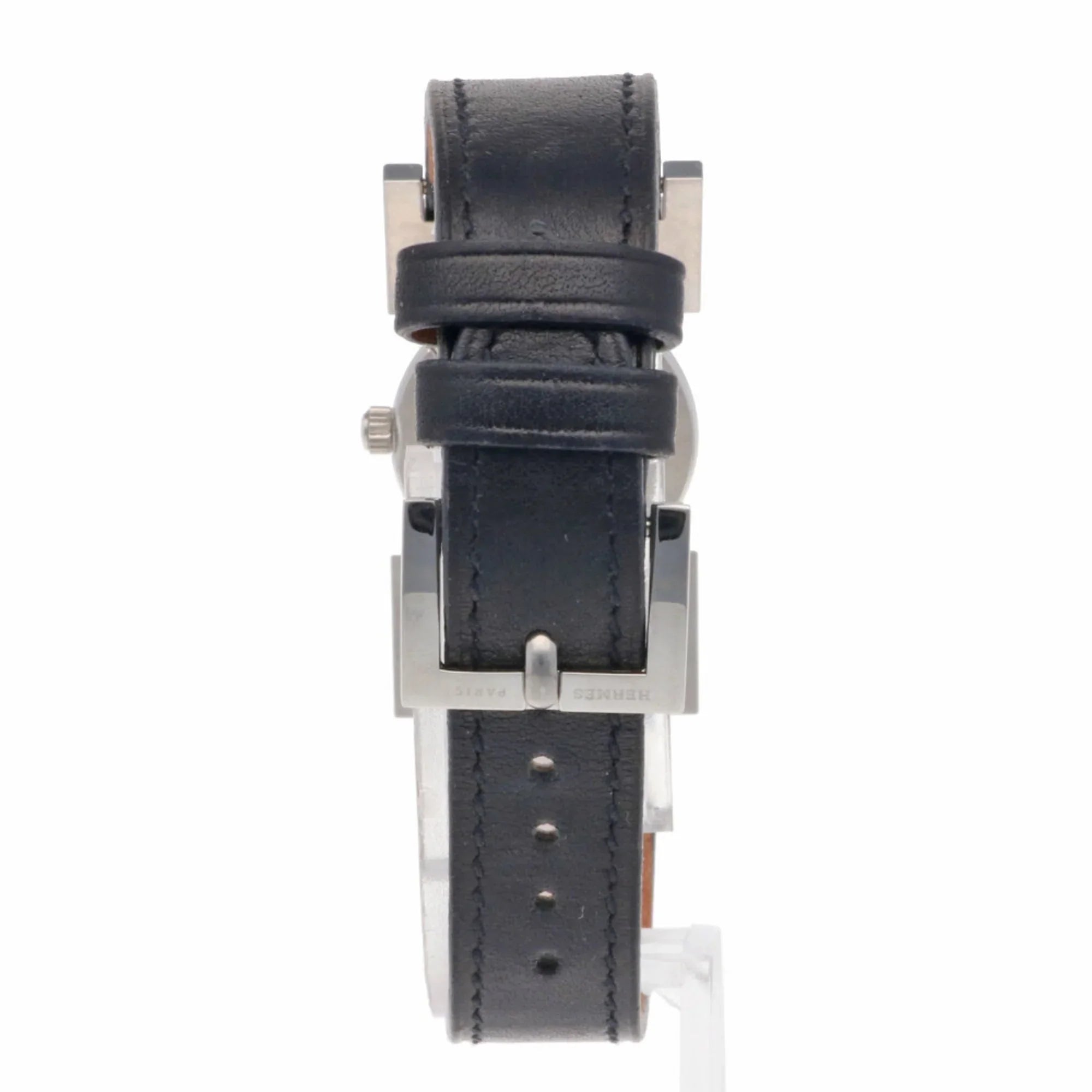 Pre-Owned Hermes Paprika Watch Sizetainless Sizeteel PA1.230 Quartz Ladies HERMESize Diamond Bezel (Good)