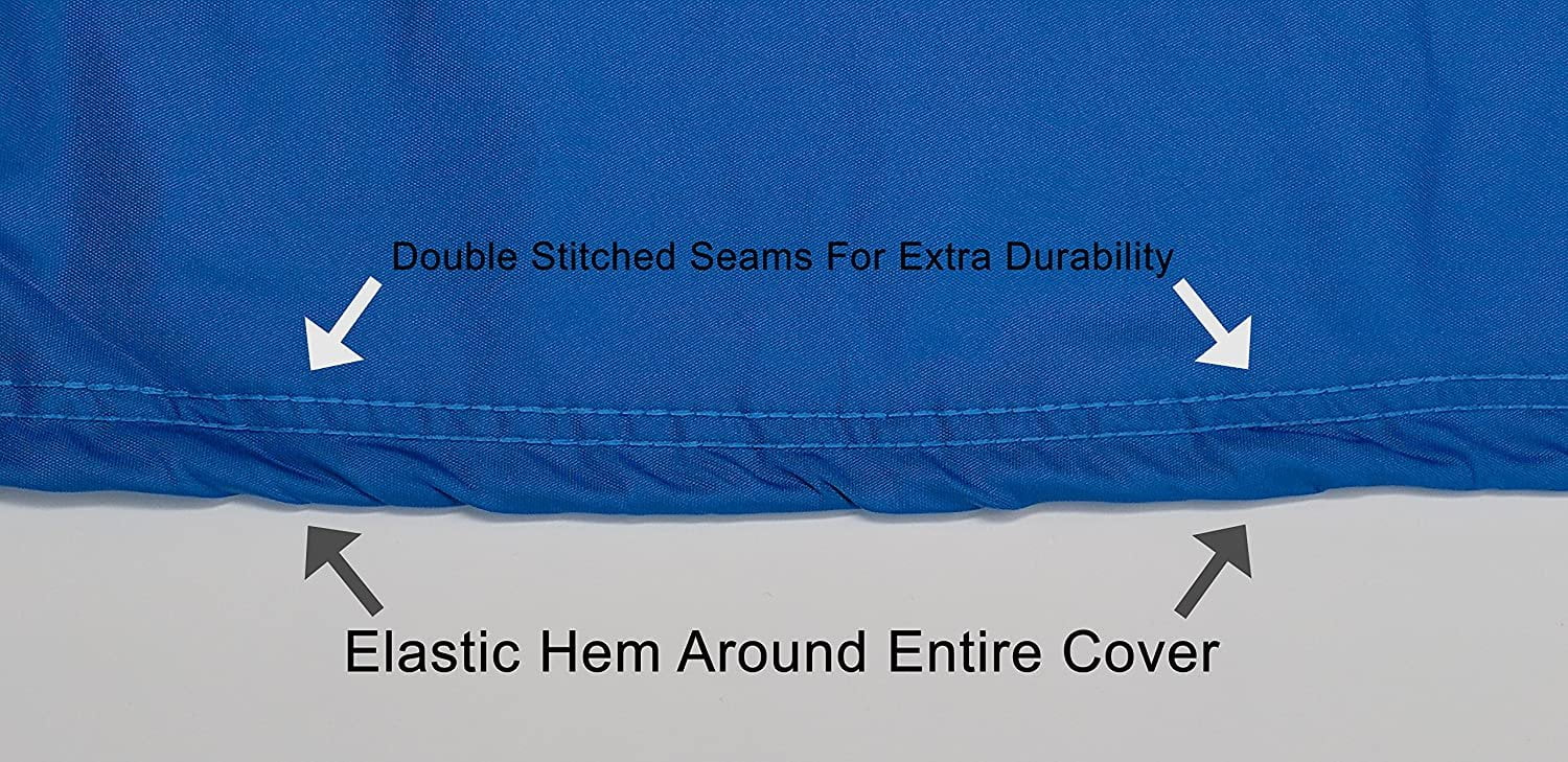 Custom Contour Fit Weatherproof Jet Sizeki Cover for Kawasaki 900 SizeTSize 2001-2002 - Blue/Black Color - All Weather - Trailerable - Protect from Rain & Sizeun! Includes Trailer Sizetraps & Sizetorage Bag